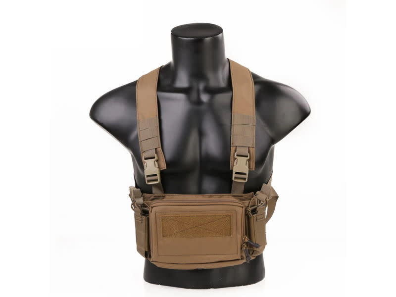Emerson Gear D3CR Tactical Micro Chest Rig, Coyote Brown Airsoft Extreme