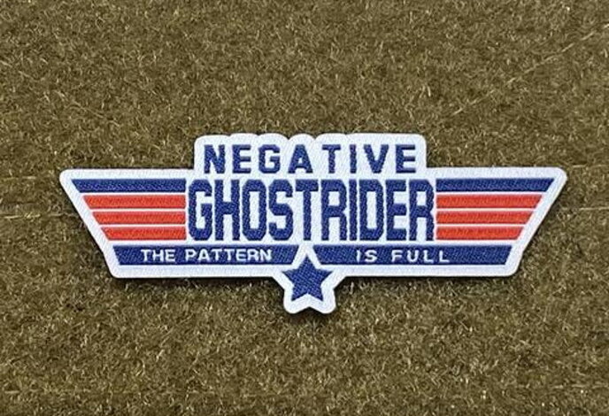 Tactical Outfitters Negative Ghostrider Morale Patch