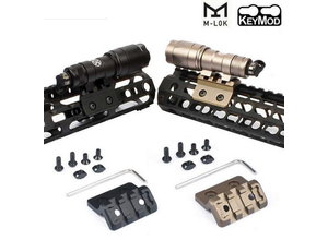 Airsoft Extreme WADSN Keymod / M-LOK 45 Degree Offset Angle Rail Mount