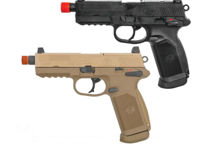 FN Herstal FNX-45 Tactical Gas Blowback Pistol by Cybergun VFC
