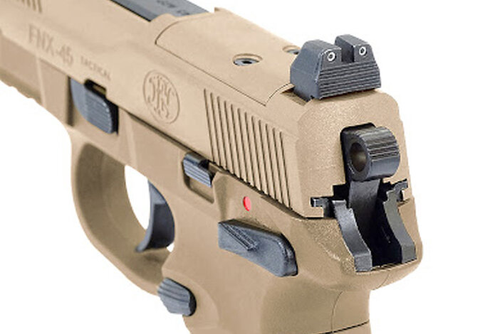 FN Herstal FNX-45 Tactical Gas Blowback Pistol by Cybergun VFC
