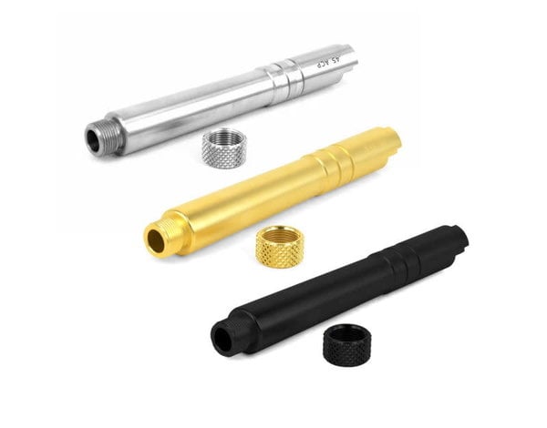 Airsoft Masterpiece Airsoft Masterpiece STEEL Threaded Fix Outer Barrel with Thread Cap for 5.1 Hi Capa