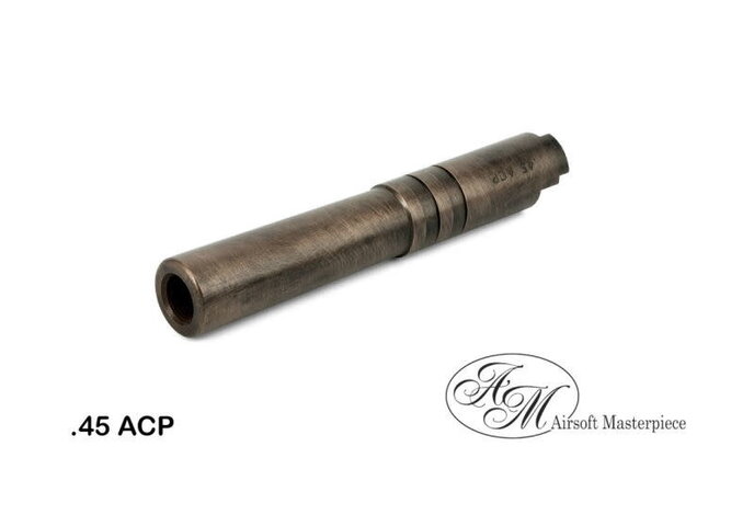 Airsoft Masterpiece .45 ACP STEEL Threaded Fix Outer Barrel for 4.3 Hi Capa