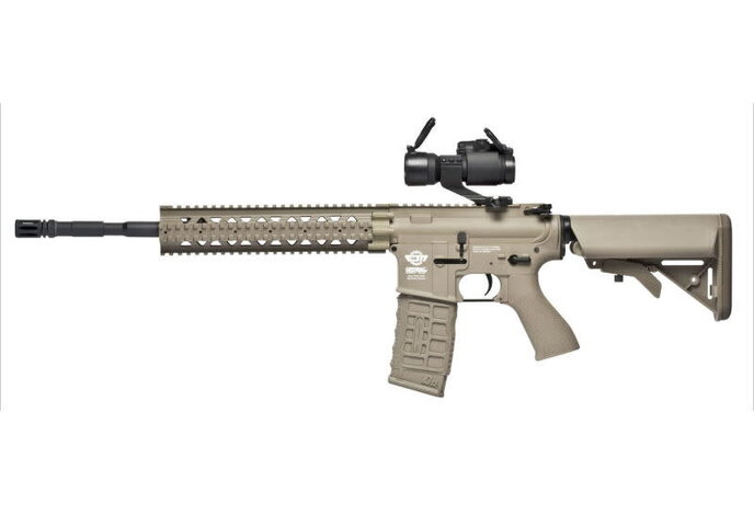 G&G CM16 R8-L Tan with Red Dot