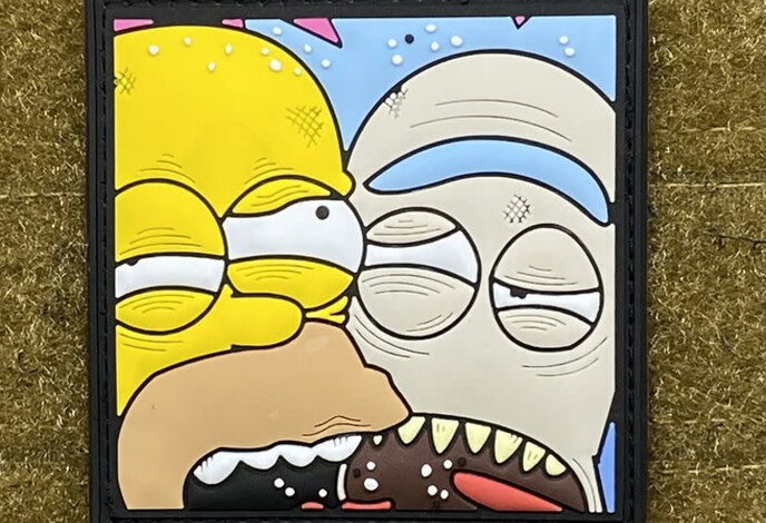 Tactical Outfitters Drinking Buds (Homer and Rick) PVC Morale Patch