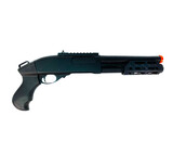 Golden Eagle M870 Gas Powered 3/6 Shot Pump Action Shotgun w/ M-LOK Handguard (Color: Black / Pistol Grip)