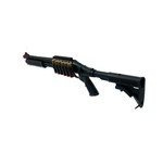 Golden Eagle Golden Eagle sliding stock, full metal tri-burst spring shotgun w/shell holder and 6 shells