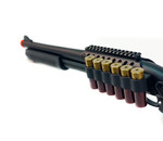 Golden Eagle Golden Eagle sliding stock, full metal tri-burst spring shotgun w/shell holder and 6 shells