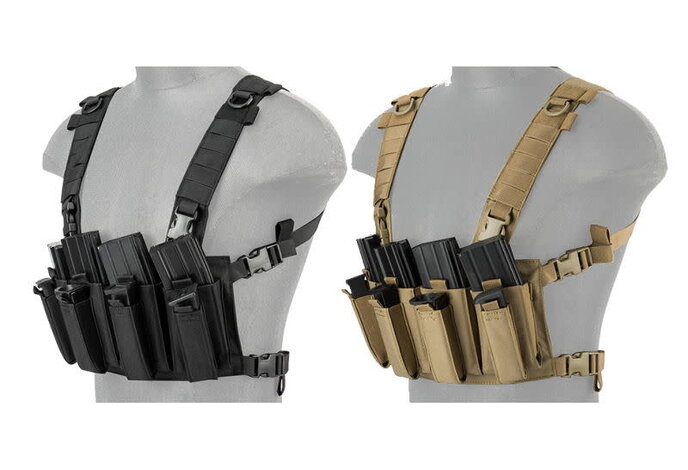 Lancer Tactical 1000D Quad M4 and Pistol Mag Chest Rig