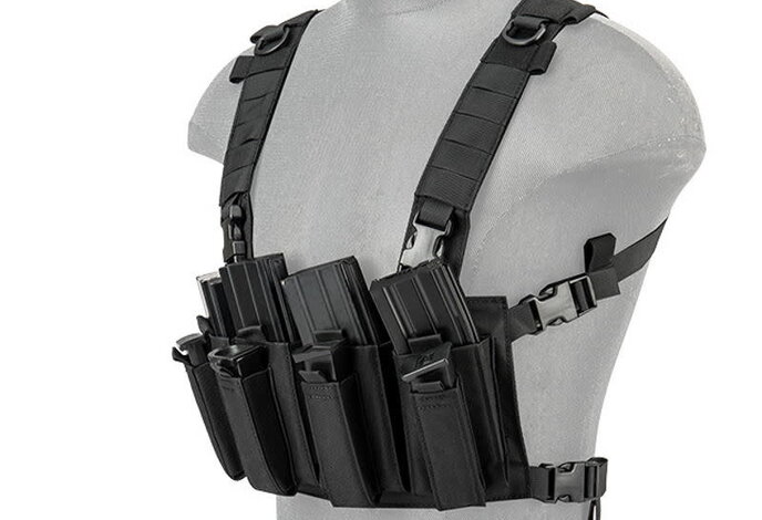 Lancer Tactical 1000D Quad M4 and Pistol Mag Chest Rig
