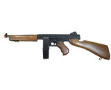 Well Thompson M1A1 electric rifle w/battery, charger, and drum magazine