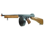 Well Well Thompson M1A1 electric rifle w/battery, charger, and drum magazine