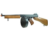 Well Thompson M1A1 electric rifle w/battery, charger, and drum magazine