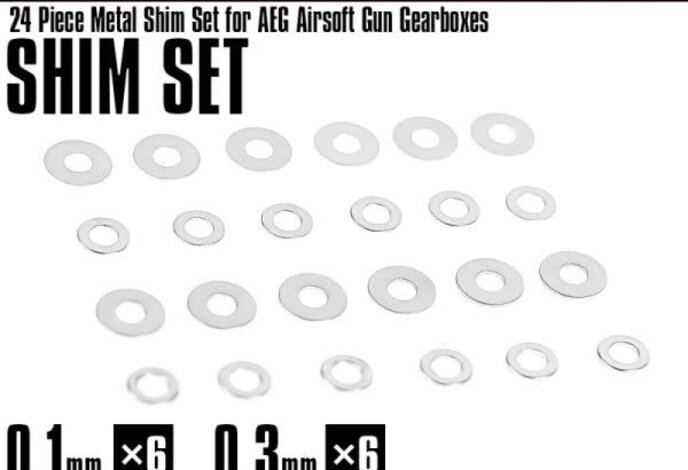 Prometheus Shim Set , 24 set, 6ea  (0.1mm, 0.2mm, 0.3mm, 0.5mm)