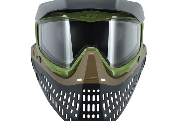 JT Spectra Proflex SE mask, olive/brown w/thermal lens