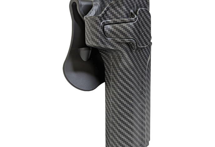 Amomax Tactical Holster for Airsoft Desert Eagle, Carbon Fiber, Right Hand