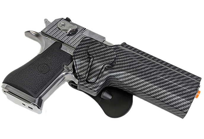 Amomax Tactical Holster for Airsoft Desert Eagle, Carbon Fiber, Right Hand