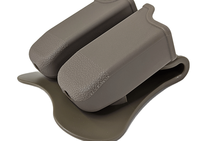 Amomax Hardshell Double Magazine Pouch for Glock Magazines, Flat Dark Earth