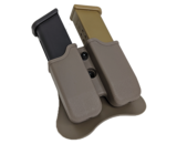 Amomax Hardshell Double Magazine Pouch for Glock Magazines, Flat Dark Earth