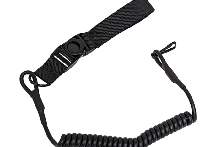 Amomax pistol lanyard, black