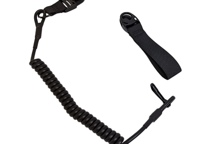 Amomax pistol lanyard, black