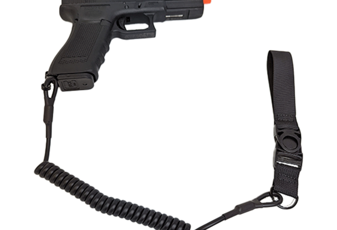 Amomax pistol lanyard, black