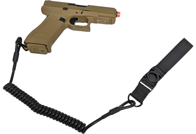 Amomax pistol lanyard, black