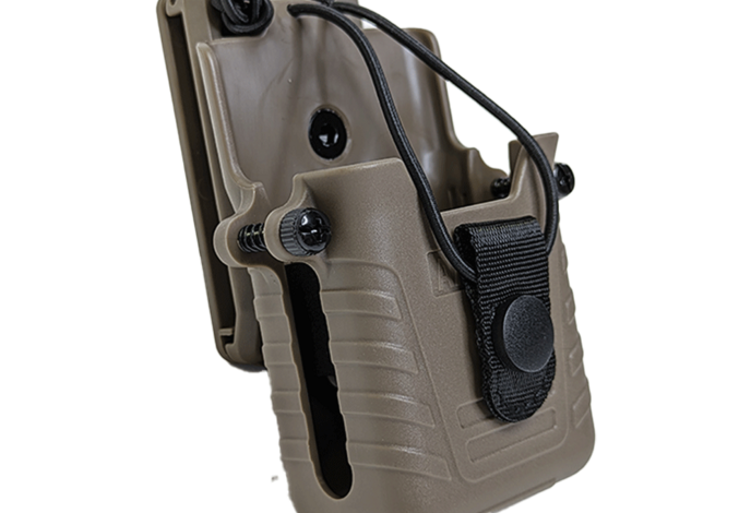 Amomax Belt Clip Radio Holster, Baofeng UV Series, FDE