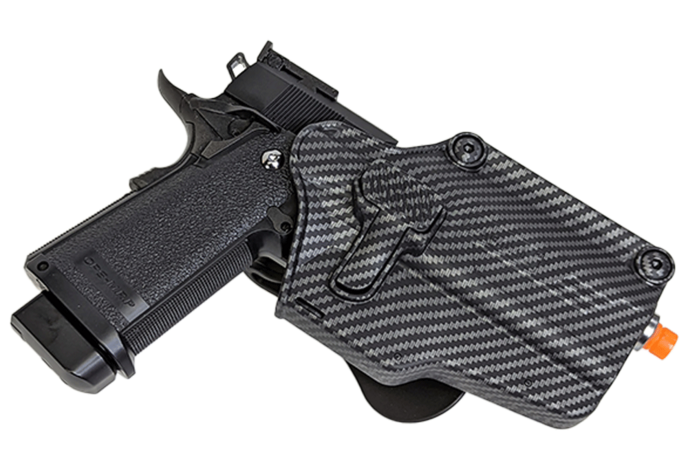 Amomax Multi-Fit Holster, Right Hand, Carbon Fiber