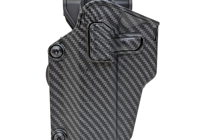Amomax Multi-Fit Holster, Left Hand, Carbon Fiber