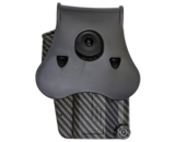 Amomax Multi-Fit Holster, Left Hand, Carbon Fiber