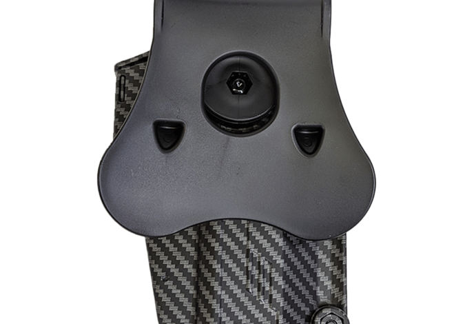 Amomax Multi-Fit Holster, Left Hand, Carbon Fiber