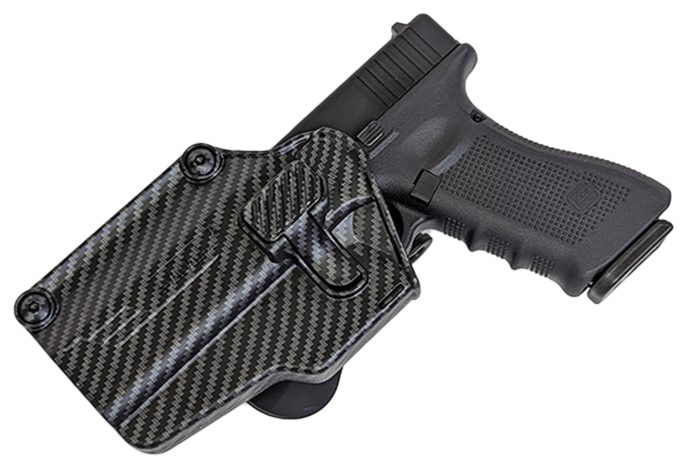 Amomax Multi-Fit Holster, Left Hand, Carbon Fiber