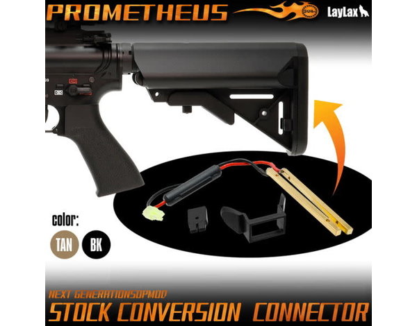 Prometheus Prometheus NGRS (Next Gen Recoil Shock) Standard Battery Plug Convertor for M4 SOPMOD Stock