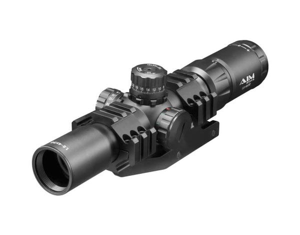 Aimsports Aimsports Recon Series 1.5-4X30 Red / Green / Blue Illuminated CQB Scope, Arrow Reticle