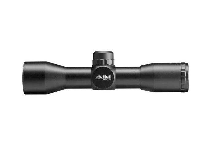 Aimsports 4X32 Compact Combat Scope with Rings, Mil-Dot Reticle