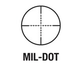 Aimsports 4X32 Compact Combat Scope with Rings, Mil-Dot Reticle
