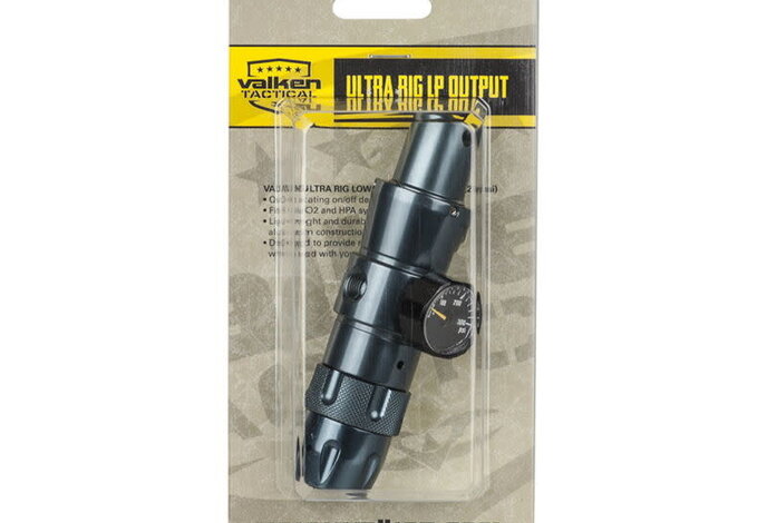 Valken Ultra Rig Airsoft Inline Regulator SLP/Non-SLP (input 800 psi max) (output 40-180 psi )