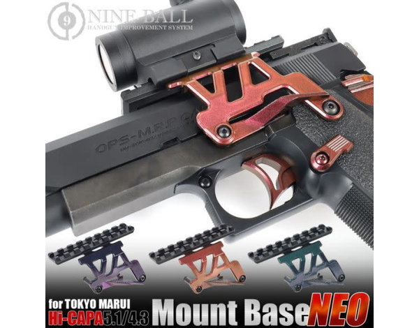 Nine Ball Nine Ball Hi Capa Aluminum 5.1 Scope Mount Base NEO, ZANSHIN 残心