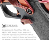 Nine Ball HI CAPA Custom Magazine Catch, ZANSHIN 残心