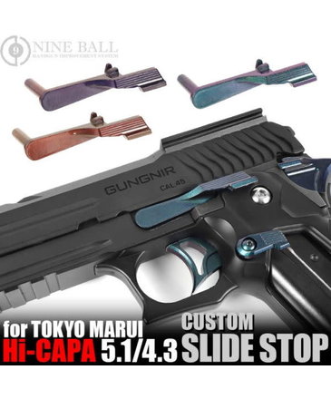 Nine Ball Nine Ball Long Custom Slide Stop for Tokyo Marui Hi Capa 5.1 / 4.3, ZANSHIN 残心