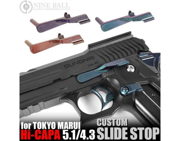 Nine Ball Nine Ball Long Custom Slide Stop for Tokyo Marui Hi Capa 5.1 / 4.3, ZANSHIN 残心