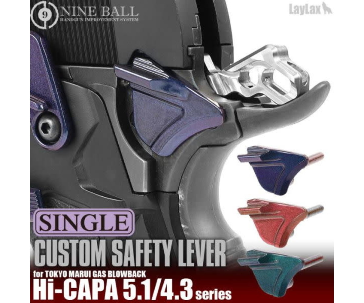 Nine Ball Steel Thumb Single Safety Lever for Tokyo