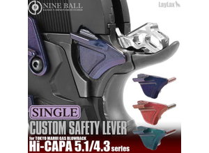 Nine Ball Nine Ball Steel Thumb Single Safety Lever for Tokyo Marui Hi Capa, ZANSHIN 残心