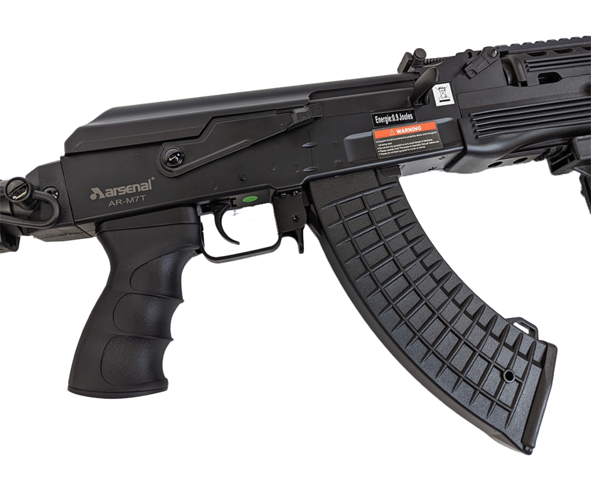 Bullseye Country Sport - ASG Arsenal AR-M7T AK47 Tactical Airsoft Rifle  Styled after the latest tactical rifles from Bulgarian arms manufacture  Arsenal. This affordable Airsoft rifle mixes the iconic look of the