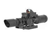 Northtac 1-4X28 combo scope, red/green/blue illumination, mil-dot reticle
