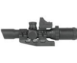 Northtac 1-4X28 combo scope, red/green/blue illumination, mil-dot reticle