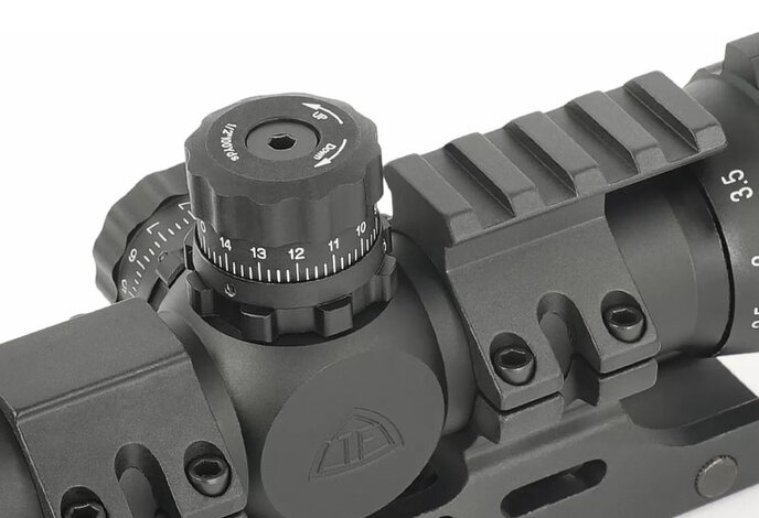 Northtac 1-4X28 combo scope, red/green/blue illumination, mil-dot reticle