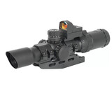 Northtac 1-4X28 combo scope, red/green/blue illumination, mil-dot reticle