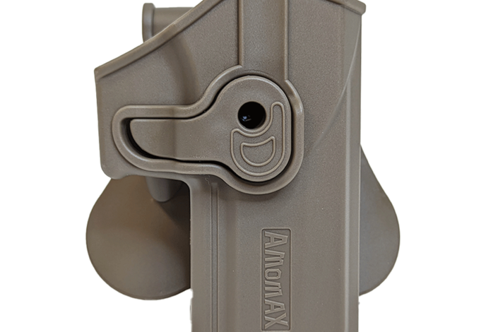 Amomax Hardshell Holster for SIG P320 M18 Full Size Pistols FDE Right Hand
